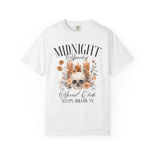 Midnight Spooky Social Club Womens WUNDERLAND Backyard Dept Halloween Booteek Short Sleeve Tee