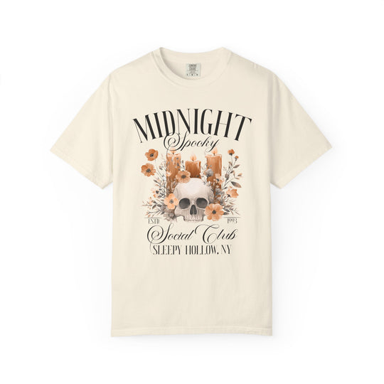Midnight Spooky Social Club Womens WUNDERLAND Backyard Dept Halloween Booteek Short Sleeve Tee