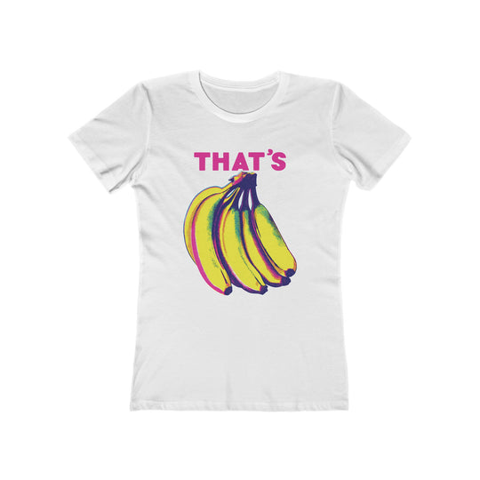 That’s Bananas Pop Art Womens L'Atomique Boyfriend Graphic Tee