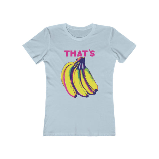 That’s Bananas Pop Art Womens L'Atomique Boyfriend Graphic Tee