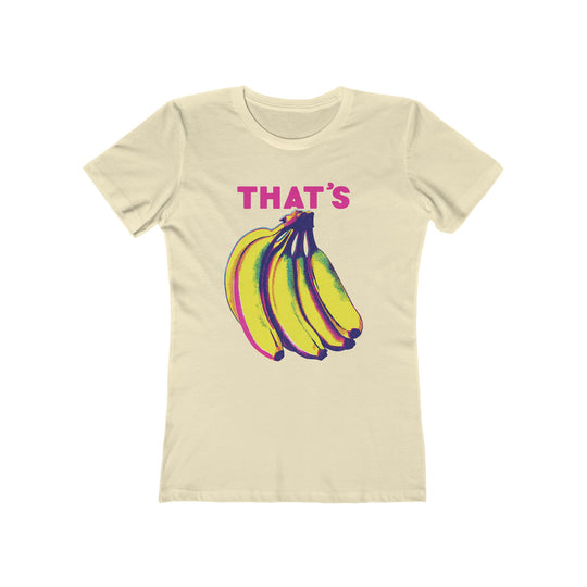 That’s Bananas Pop Art Womens L'Atomique Boyfriend Graphic Tee