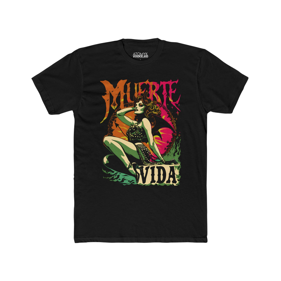 Lady Diabla Caliente Mens Muerte Graphic Tee