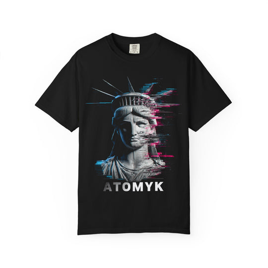 LIBERTY GLITCH Mens ATOMYK 4th Of July Short Sleeve Tee