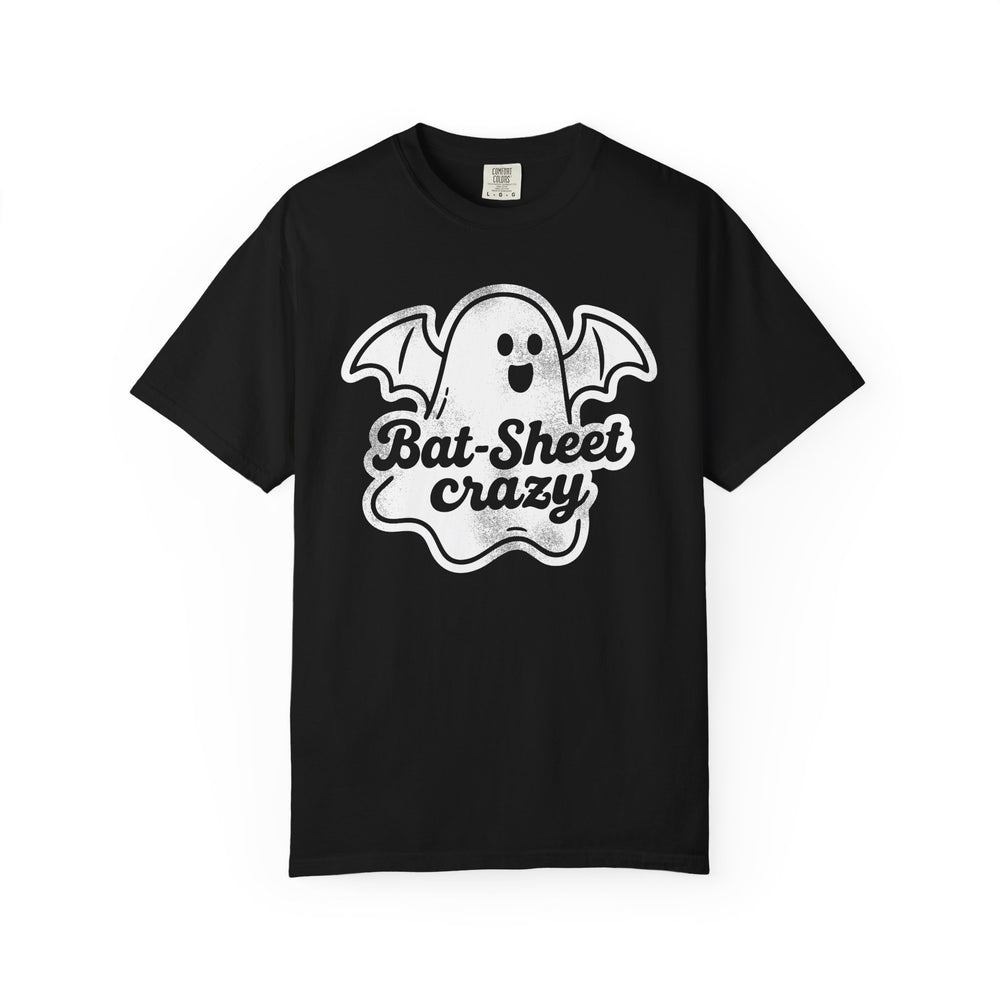Bat Sheet Crazy Ghost Womens WUNDERLAND Backyard Dept Halloween Booteek Short Sleeve Tee