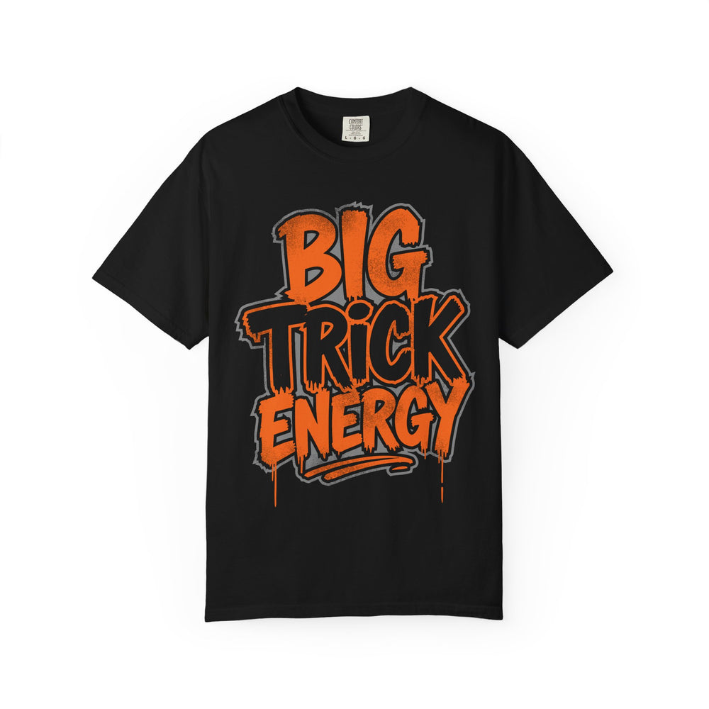 Big Trick Energy Mens WUNDERLAND Backyard Dept Halloween Booteek Short Sleeve Tee
