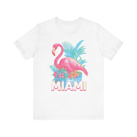 MIAMI FLAMINGO Vintage Womens L'Atomique Graphic Tee