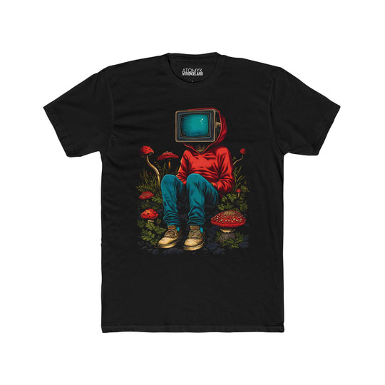 TIME OUT Mens Wunderland Forest TV Surreal Woods Graphic Short Sleeve Tee