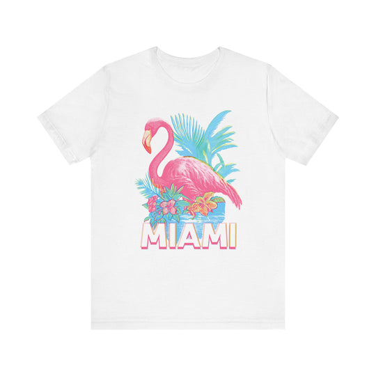 MIAMI FLAMINGO Vintage Womens L'Atomique Graphic Tee