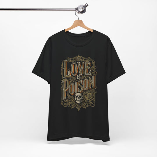 LOVE IS POISON Mens WUNDERLAND Backyard Dept Halloween Booteek Soft Cotton Jersey Short Sleeve Tee