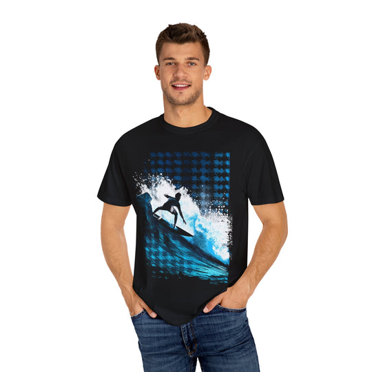 RIDE THE WAVE Mens AQUA VIDA Short Sleeve Tee