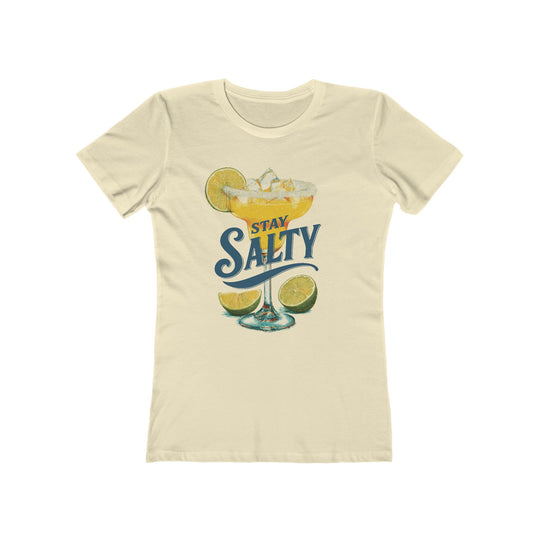 Stay Salty Margarita Womens L'Atomique Boyfriend Graphic Tee