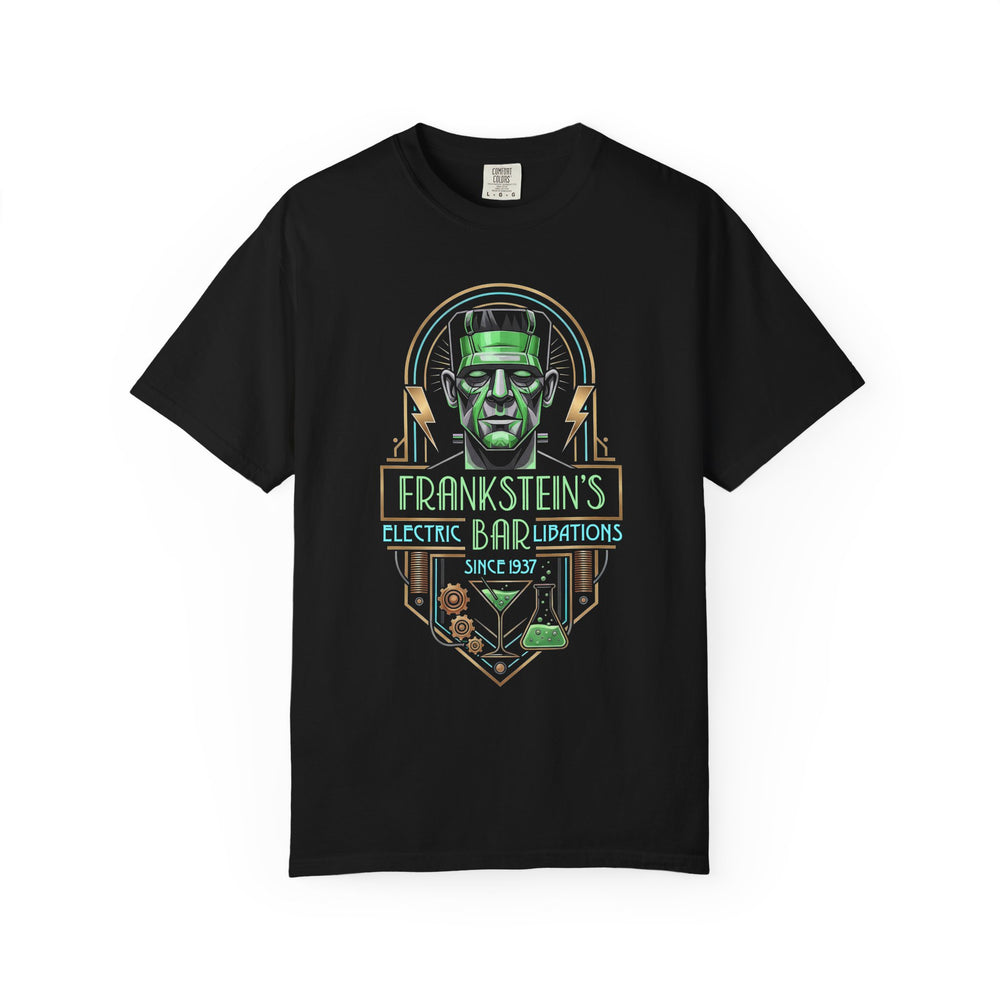 Frankenstein's Bar Mens WUNDERLAND Backyard Dept Halloween Booteek Short Sleeve Tee