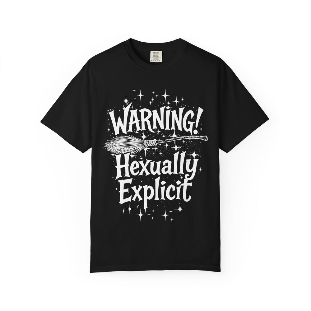 Hexually Explicit Womens WUNDERLAND Backyard Dept Halloween Booteek Short Sleeve Tee