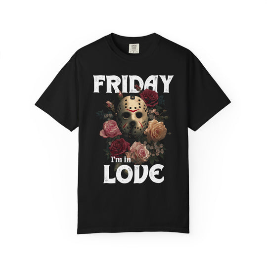 Friday I'm In Love Womens WUNDERLAND Backyard Dept Halloween Booteek Short Sleeve Tee