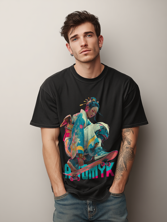 GEISHA SKATER Mens ATOMYK Short Sleeve Tee