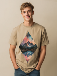 DUALITY GEO MOUNTAIN Mens WUNDERLAND Short Sleeve Tee