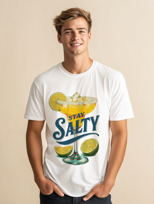 STAY SALTY MARGARITA Mens WUNDERLAND Short Sleeve Tee