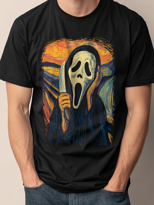 The Scream Mens WUNDERLAND Backyard Dept Halloween Booteek Short Sleeve Tee