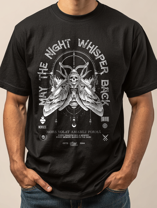 Night Whisper Mens WUNDERLAND Backyard Dept Halloween Booteek Short Sleeve Tee