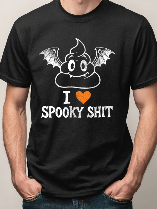I Heart Spooky Sh*T Mens WUNDERLAND Backyard Dept Halloween Booteek Short Sleeve Tee