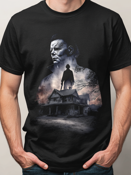 The Watcher Mens WUNDERLAND Backyard Dept Halloween Booteek Short Sleeve Tee