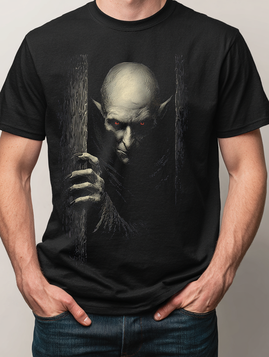 Nosferatu Mens WUNDERLAND Backyard Dept Halloween Booteek Soft Cotton Jersey Short Sleeve Tee