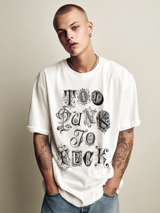 TOO PUNK TO F*CK Mens ATOMYK Short Sleeve Tee