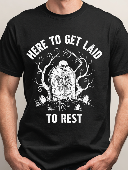 Laid To Rest Mens WUNDERLAND Backyard Dept Halloween Booteek Short Sleeve Tee