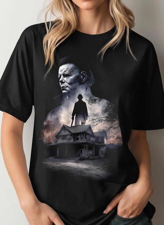 The Watcher Womens WUNDERLAND Backyard Dept Halloween Booteek Short Sleeve Tee