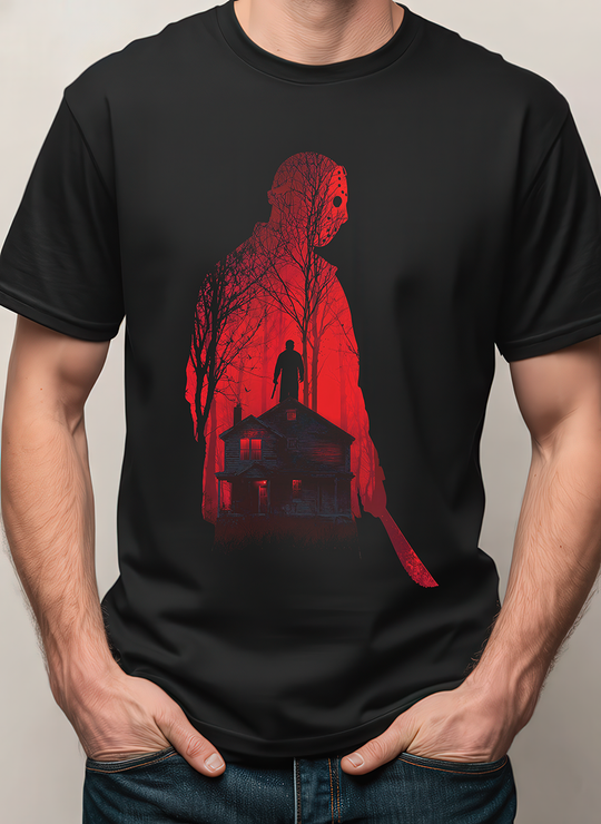 Cabin Fever Mens WUNDERLAND Backyard Dept Halloween Booteek Short Sleeve Tee