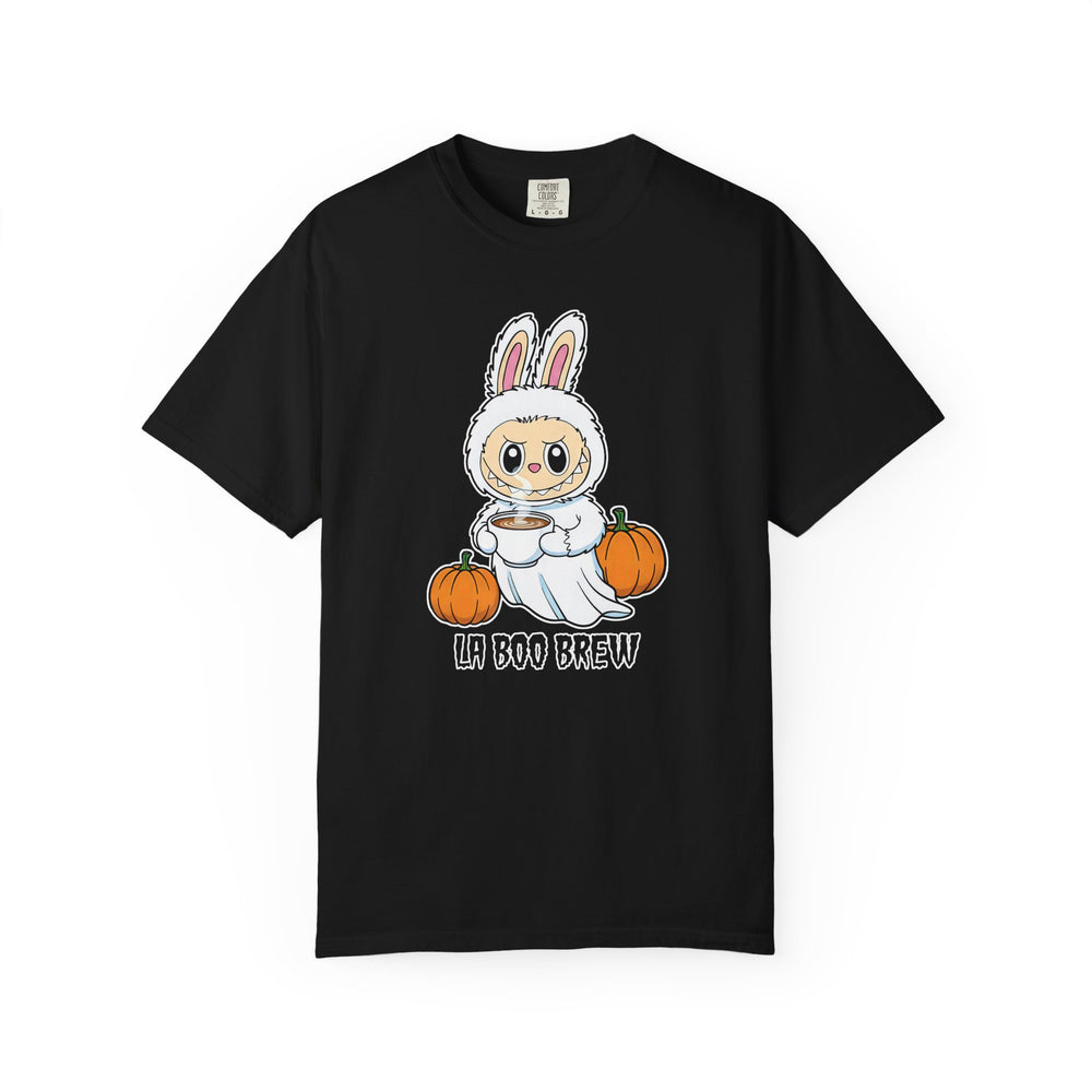 La Boo Brew Womens WUNDERLAND Backyard Dept Halloween Booteek Short Sleeve Tee