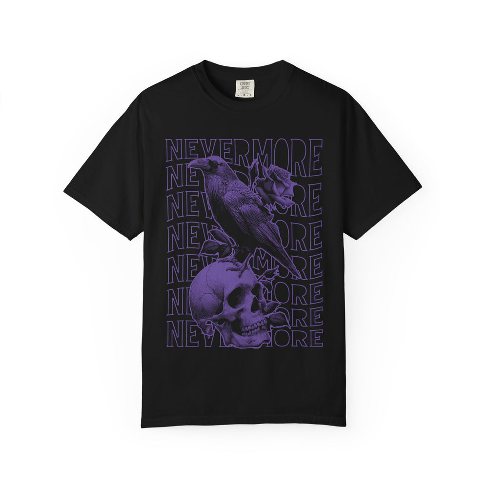 Nevermore Raven Skull Mens WUNDERLAND Backyard Dept Halloween Booteek Short Sleeve Tee