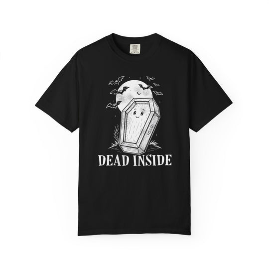 Dead Inside Coffin Womens WUNDERLAND Backyard Dept Halloween Booteek Short Sleeve Tee
