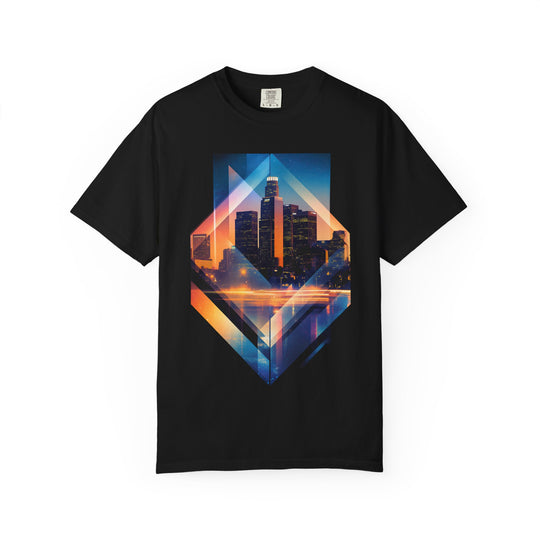 L.A. VIBIN City Geo Sunset Mens WUNDERLAND Short Sleeve Tee