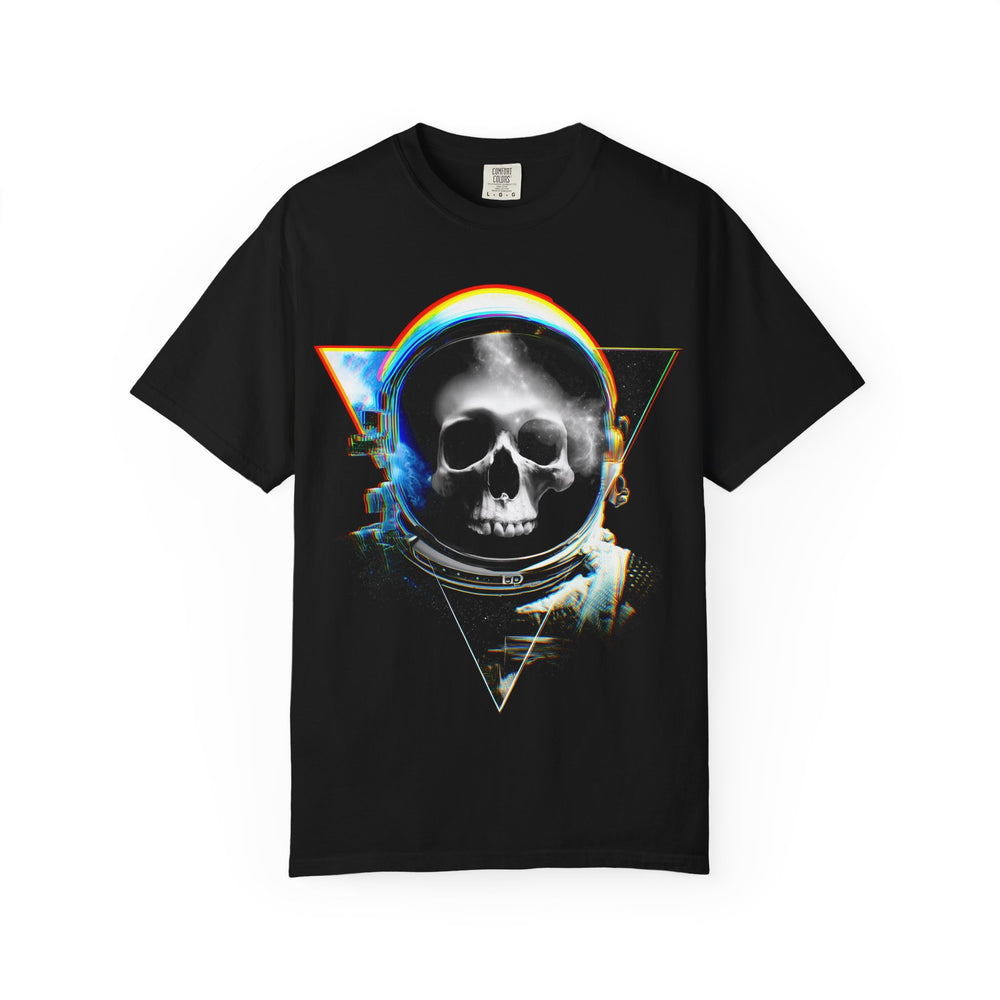 ASTRONOMICON SKULL ASTRONAUT IN SPACE Mens ATOMYK Short Sleeve Tee