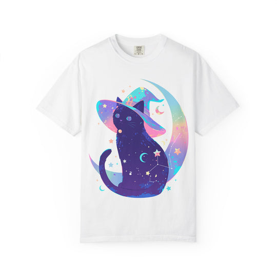 Witch Kitty Moon Womens WUNDERLAND Backyard Dept Halloween Booteek Short Sleeve Tee