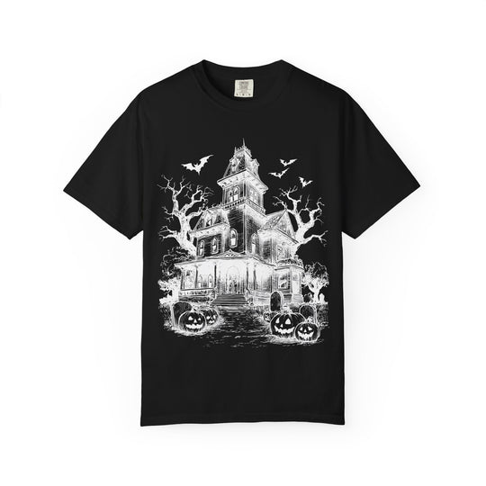 Haunted Hill Manor Mens WUNDERLAND Backyard Dept Halloween Booteek Short Sleeve Tee
