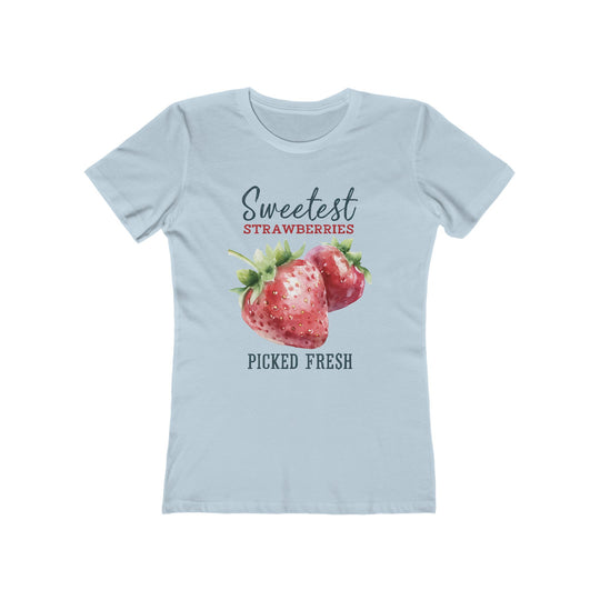 Sweetest Cherries Womens L'Atomique Boyfriend Graphic Tee