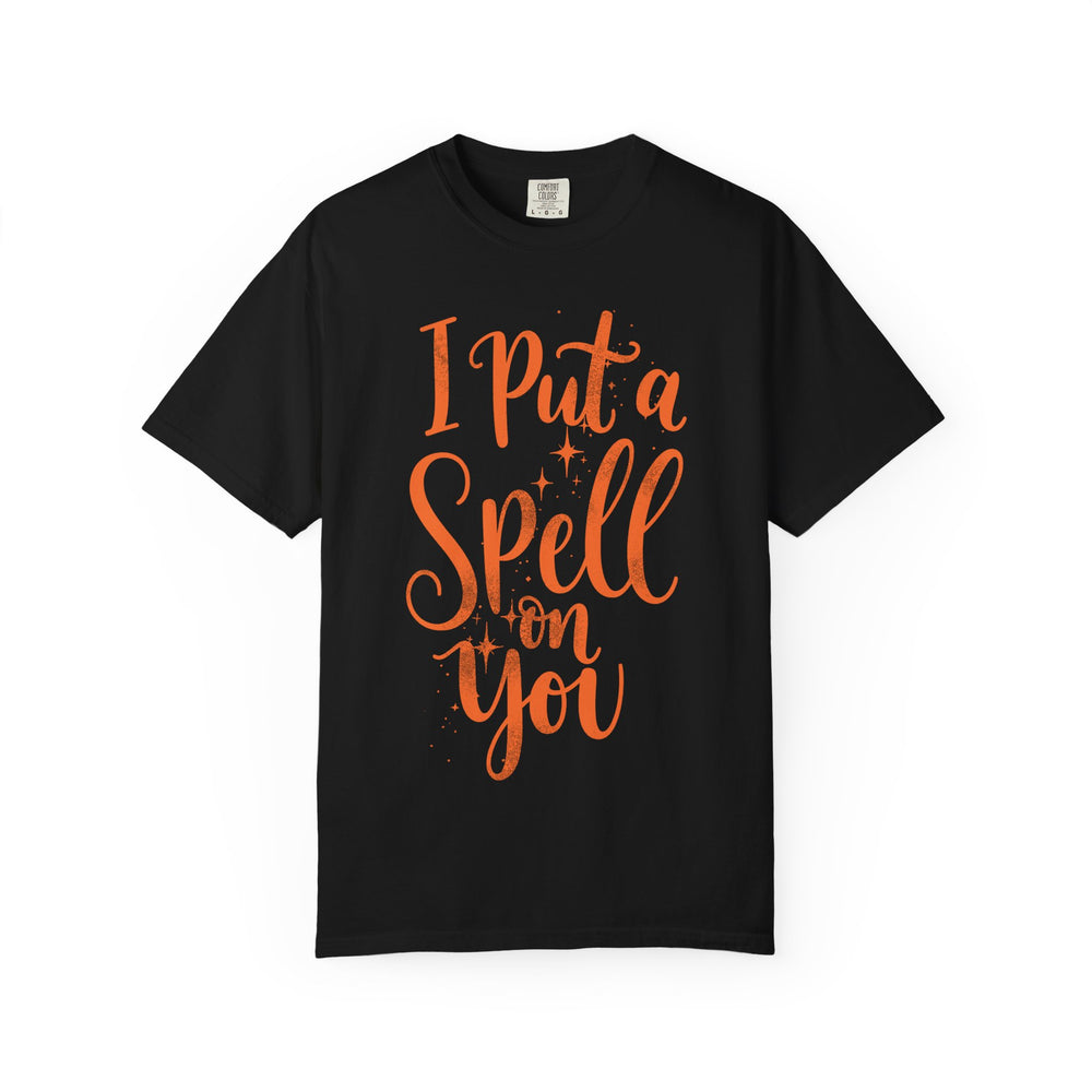 I Put A Spell On You Womens WUNDERLAND Backyard Dept Halloween Booteek Short Sleeve Tee