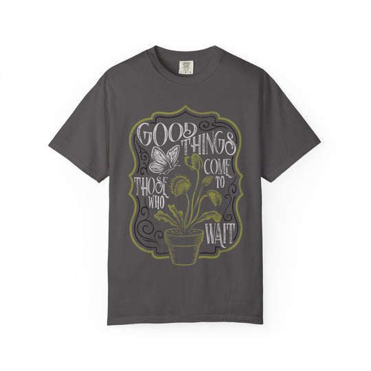 Good Things Come To Those Who Wait Mens WUNDERLAND Backyard Dept Halloween Booteek Short Sleeve Tee