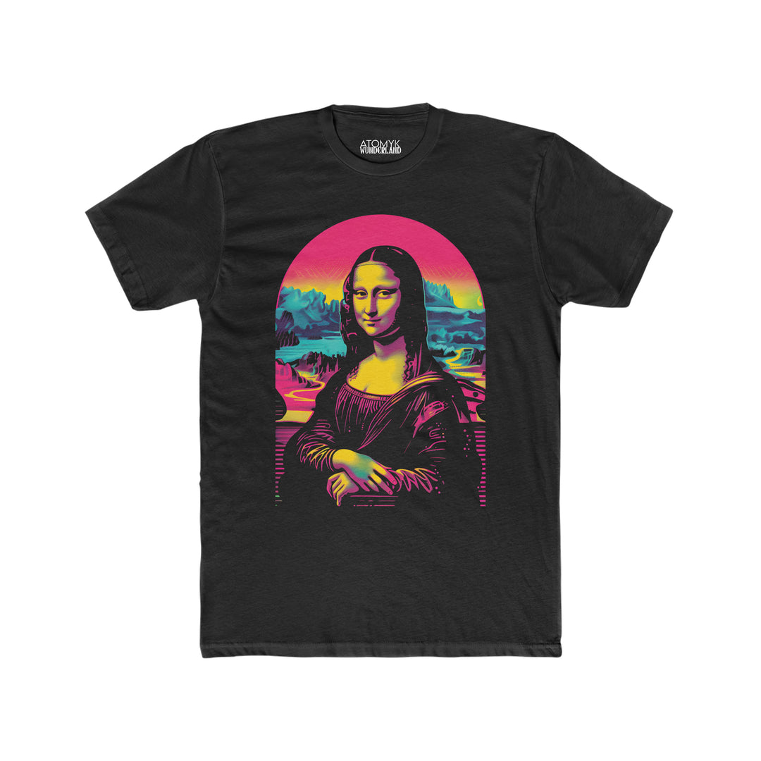 Mona Lisa Synthwave Mens Wunderland Graphic Tee