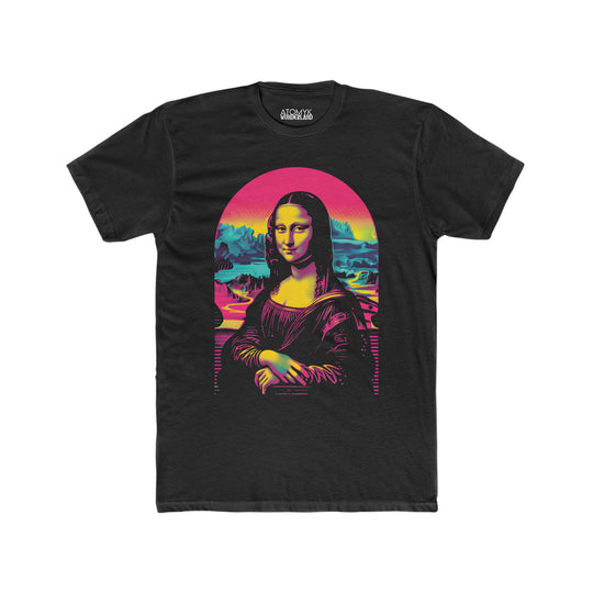 Mona Lisa Synthwave Mens Wunderland Graphic Tee