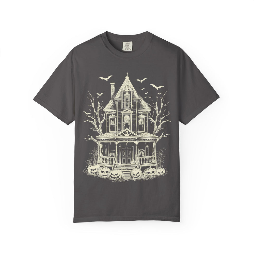 Haunted House Womens WUNDERLAND Backyard Dept Halloween Booteek Short Sleeve Tee