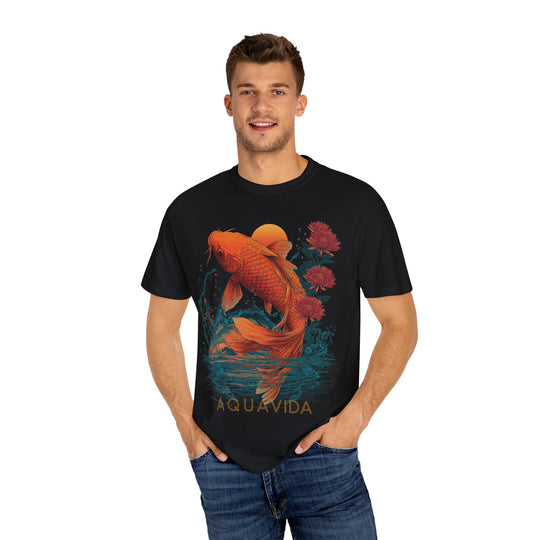 SUNRISE KOI Mens AQUA VIDA Short Sleeve Tee