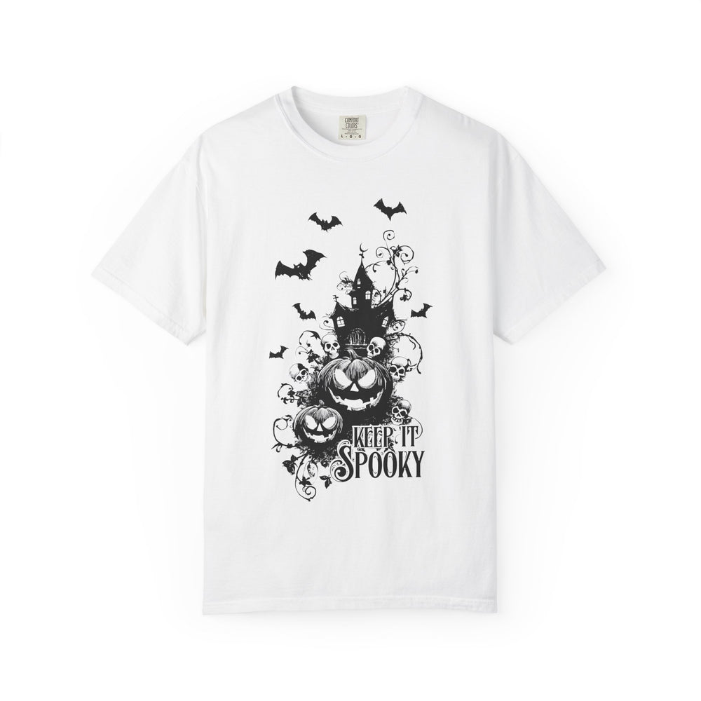 Keep It Spooky House Womens WUNDERLAND Backyard Dept Halloween Booteek Short Sleeve Tee