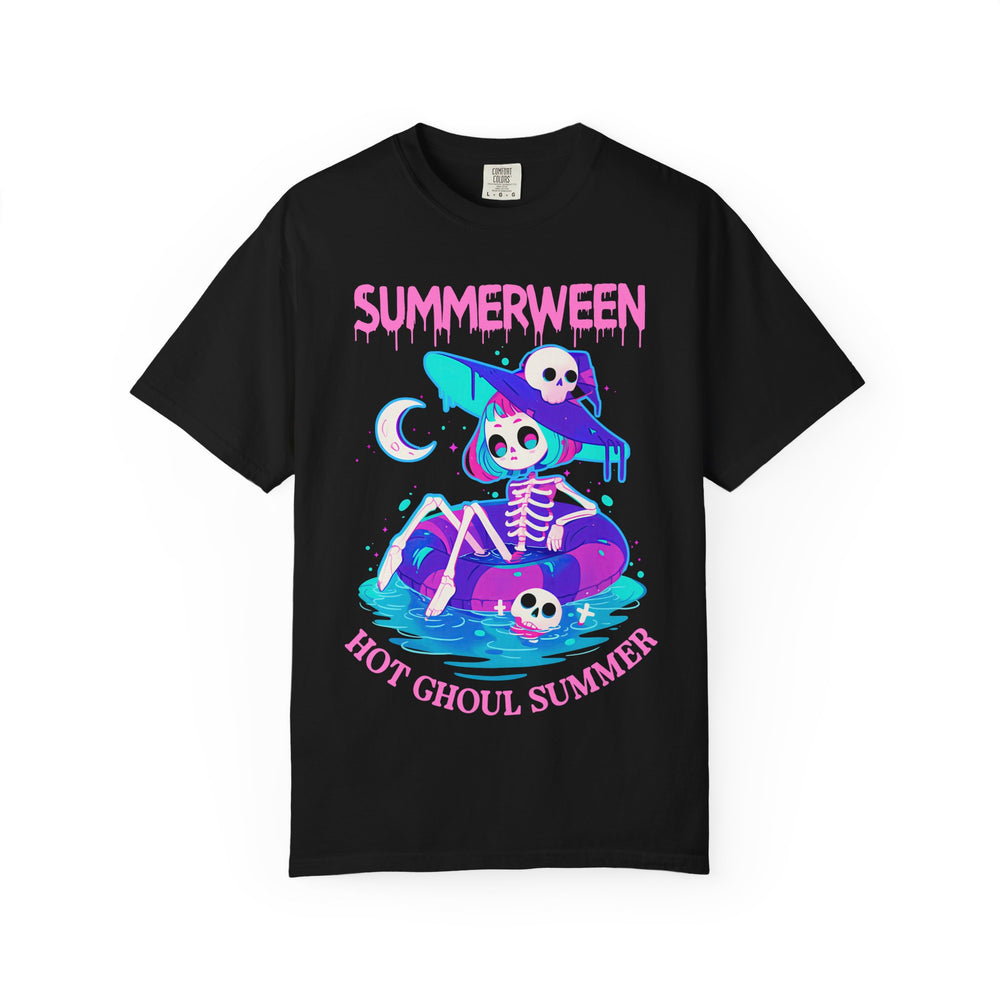 Summerween Hot Ghoul Summer Womens WUNDERLAND Backyard Dept Halloween Booteek Short Sleeve Tee
