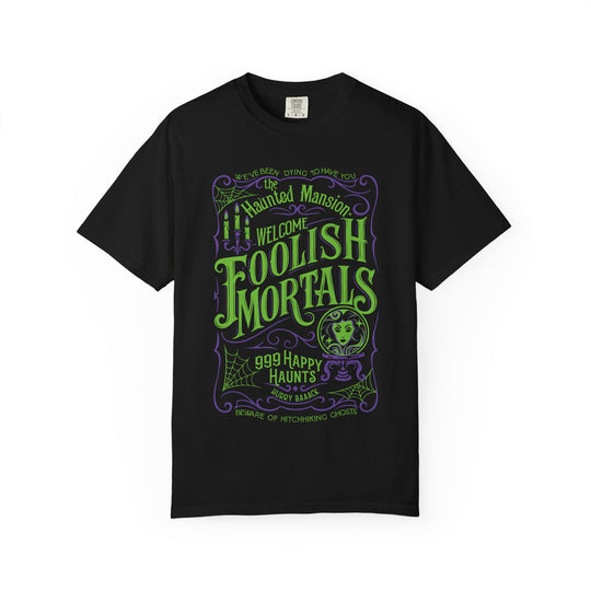 Foolish Mortals Mens WUNDERLAND Backyard Dept Halloween Booteek Short Sleeve Tee