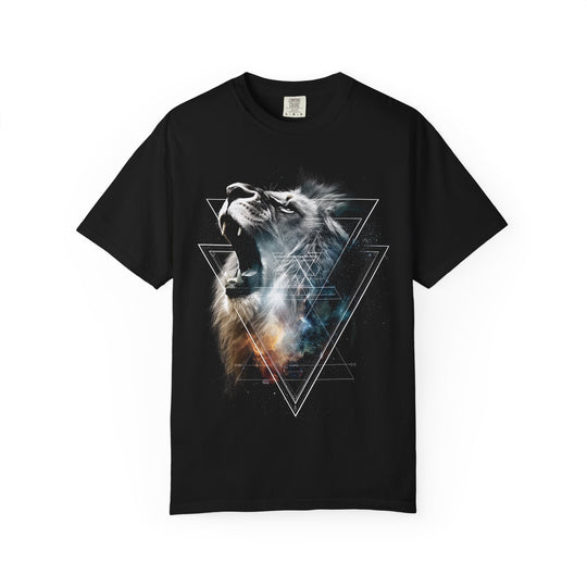 LION HEAD NEBULA Mens WUNDERLAND Geometric Outer Space Short Sleeve Tee