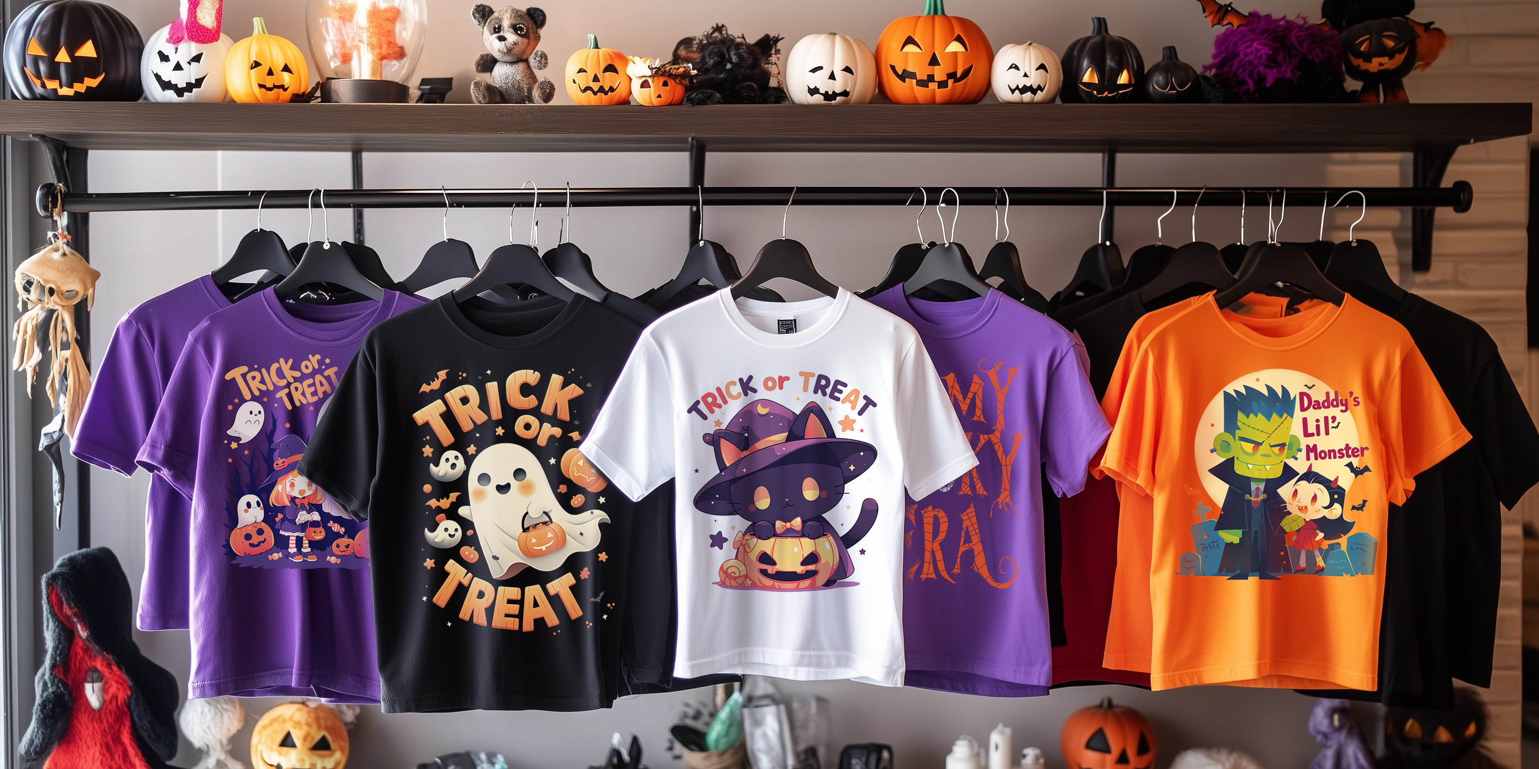 Girls Halloween Graphic Tees