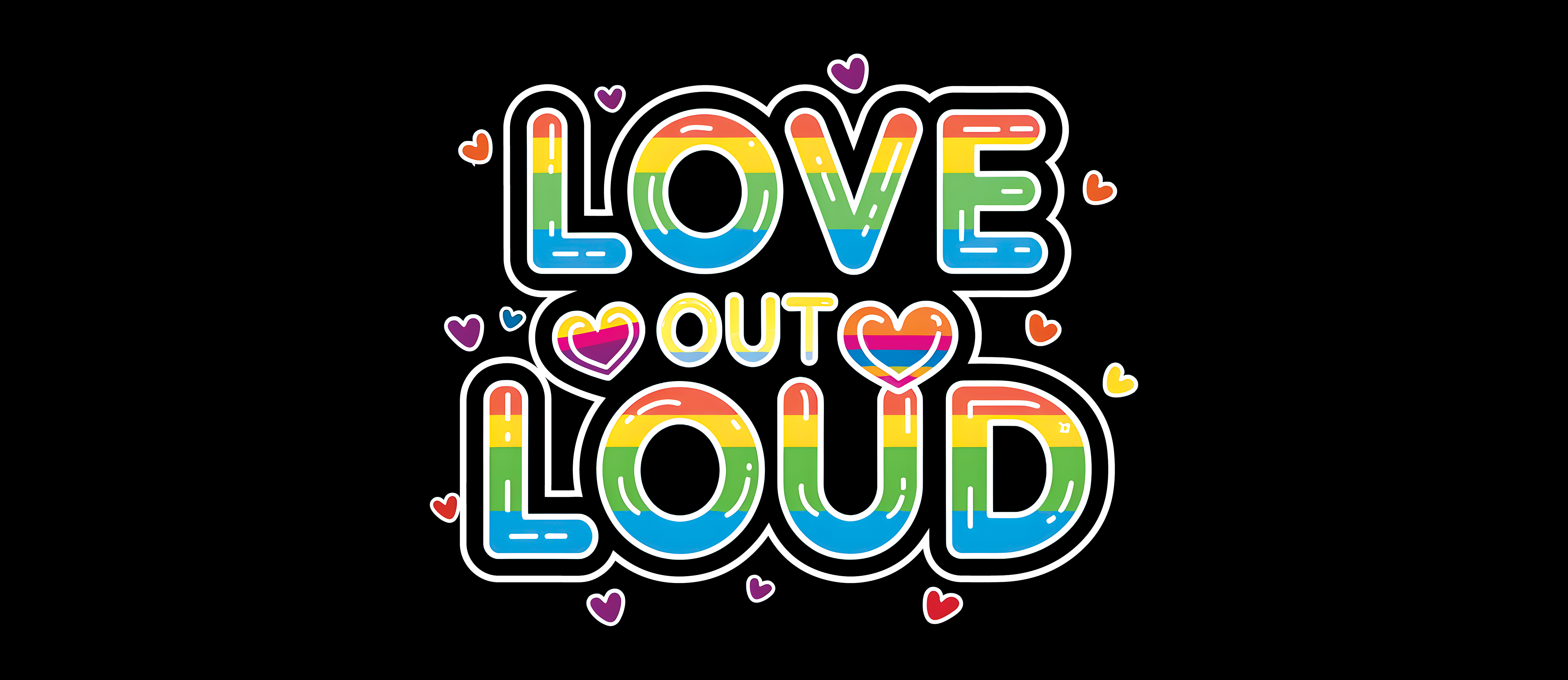 LOVE OUT LOUD Pride 2024 Tees